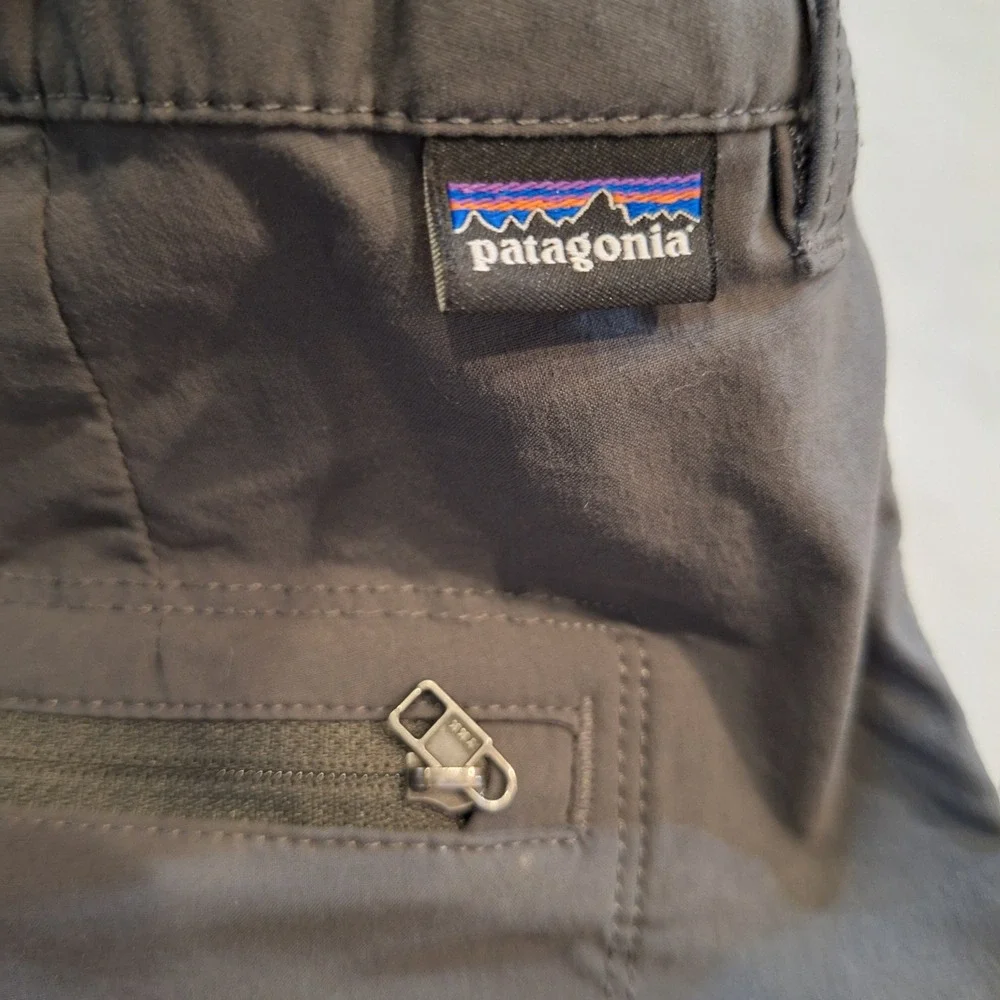 Patagonia Hiking Shorts Wom Sz 2 Gray Nylon Stretch Worn Wear‎ Outdoor 4